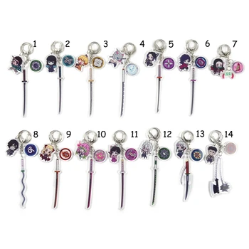 

Anime Keychain Acrylic Blade Of Ghost For Men Women Key Pendant Demon Slayer Gift Jewelry