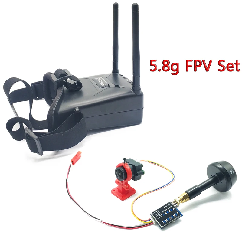 5 8G 48CH 2 7 дюймов FPV видео очки со встроенной батареей 8g 600 мВт fpv передатчик и CMOS 1000TVL