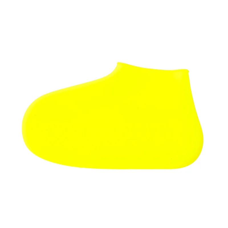 Aleafalling Reusable Latex Waterproof Rain Shoes Covers Slip-resistant Rubber Rain Boot Overshoes S/M/L Shoes Size 26-44 - Цвет: yellow