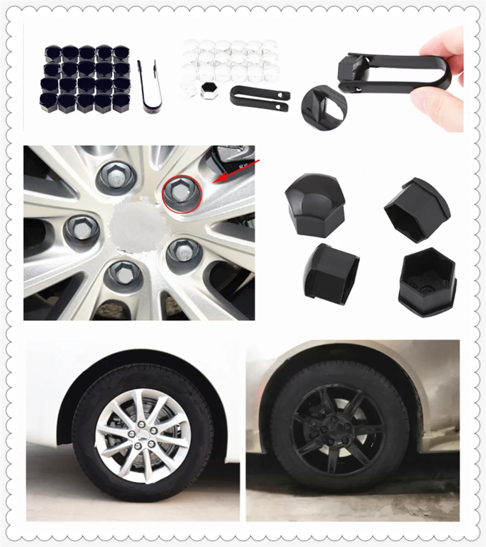 20Pcs 17mm / 19mm wheel nut cap car screw bolt ring decoration for Kia Provo K9 Cross Carens CUB Trackster Ray K2 | Автомобили и