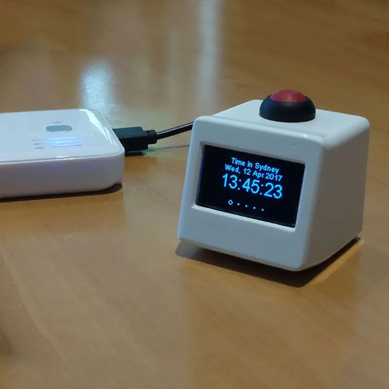 WiFi Метеостанция Wifi термометр часы дисплей Температура Влажность ESP8266+ кабель питания