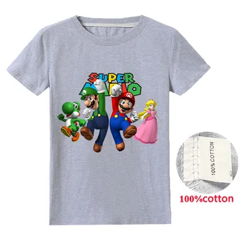 

Super Mario Children Clothing 2020 New Kids Tops Clothes Classic Games T-shirt Boys T Shirt Girls Tees Super Smash Bros Hoodies