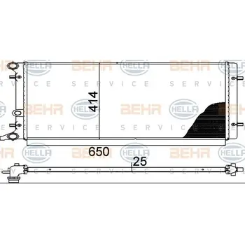 

Radiator охлажденияAlternative \ Audi A3, VW Bora 1.6i-1