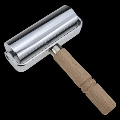 Silver 100mm 26/60/100 мм кожа клея края Ламинирующий валик аксессуар для рукоделия для изготовления своими руками самодельное складки инструмент Leathercraft ролик - Цвет: Silver 100mm