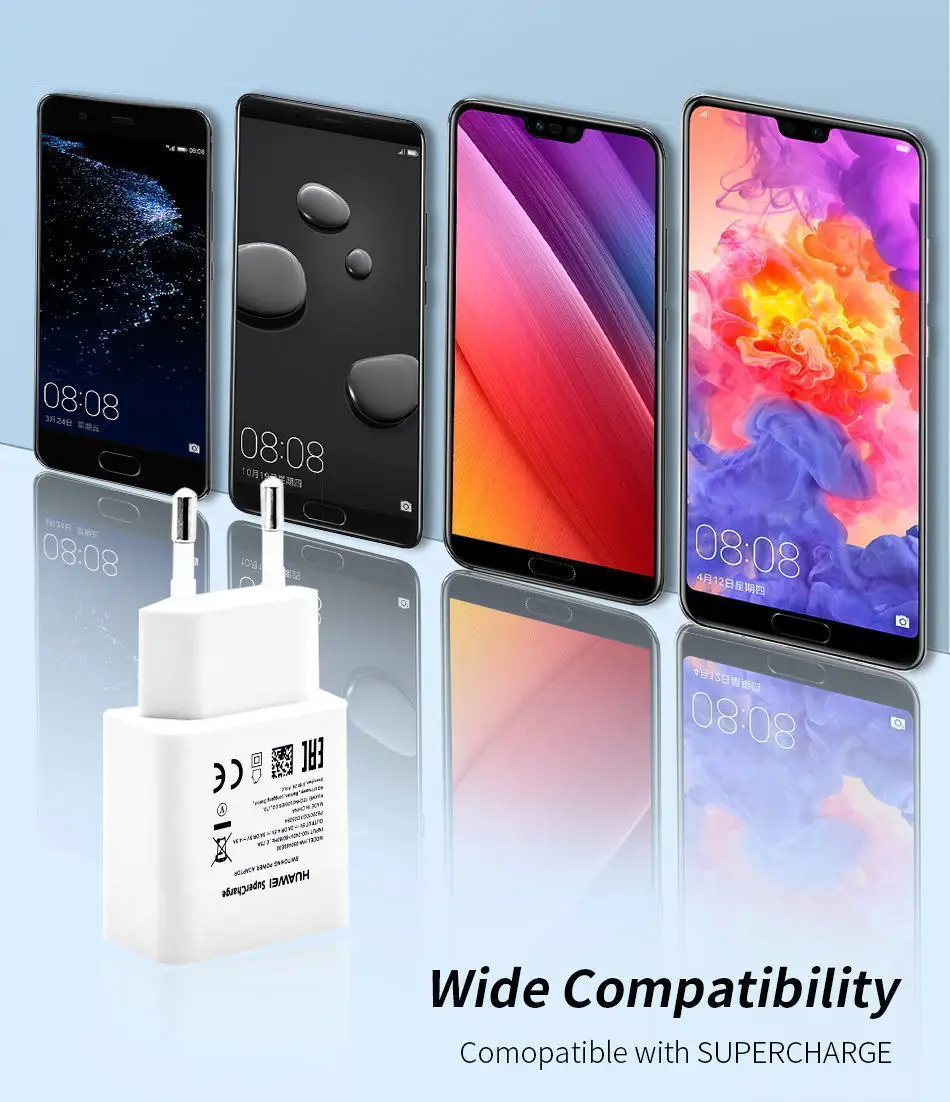 详情6Huawei Super USB Charger Wall Travel SuperCharge Original 5V4.5A 5A USB Type C Cable Honor 10 V10 View10 Nova 3e Mate 10 9 Pro