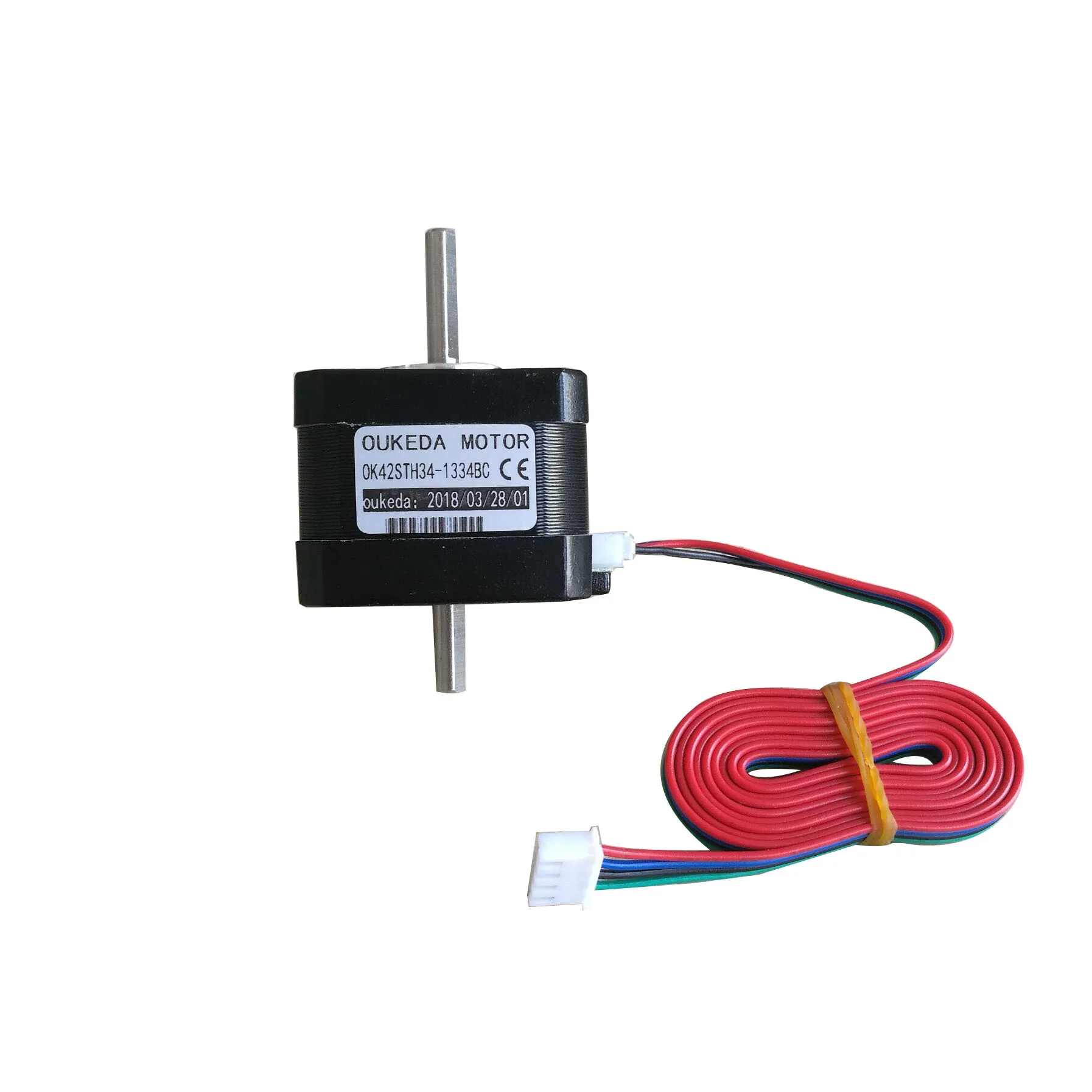 42BYGH34 double shaft motor, 42 stepper motor, double output shaft, 0.32Nm, 1.8 degrees