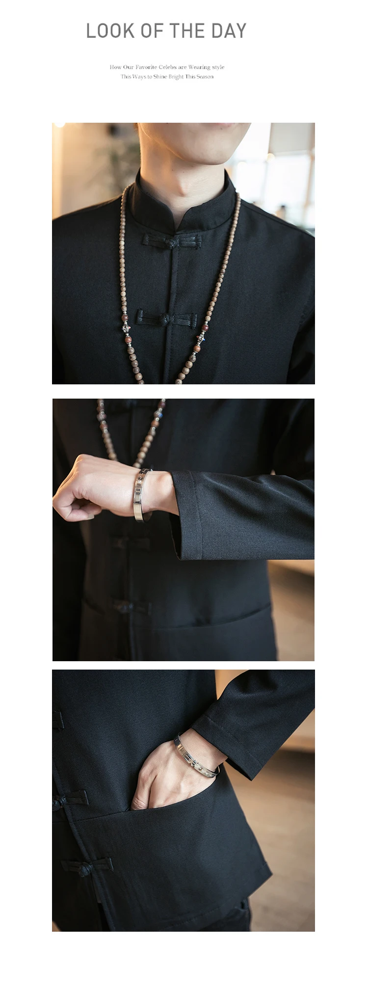 Autumn& Winter Men's New Style Chinese-style Jacket Youth Large Size Stand Collar Frog Casual Jacket Chinese Costume Chinese Cl