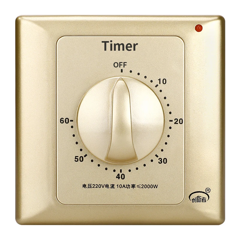 

Mechanical Timer Swtich 15-120 Minutes Timer Switch Controller Countdown High Power Timing Control Tools Water Pump Timer 220v