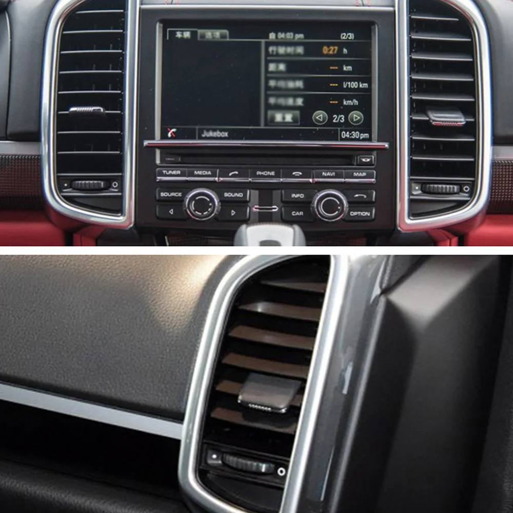 A/C вентиляционное отверстие Выход Черный Tab клип Ремонтный комплект для Porsche Cayenne 2011- Accs