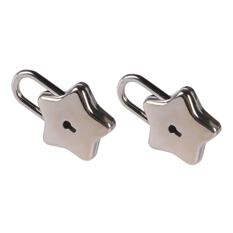 

Metal Star Shape Padlock with Key Closure Security Lock for Diary Purse Handbag F42A