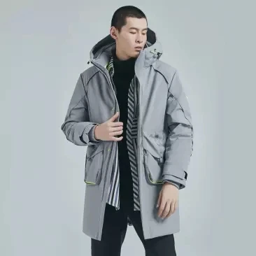 Xiaomi youpin пуховая куртка life мужская повседневная пуховая куртка 90% белый пуховик на утином пуху 4 Водонепроницаемая зимняя длинная мужская пуховая куртка smart