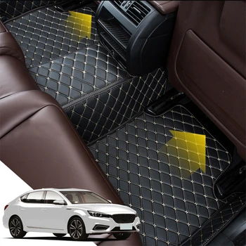 

Car Floor Mat Set Leather Cover Mat Styling Foot Protector Pad Automobile Interior Accessories Fit For MG6 2017-2019 5 Seats LHD