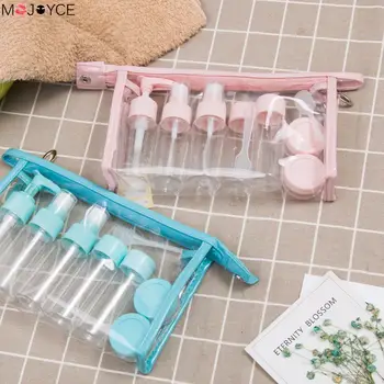 

10pcs Portable Travel Cosmetic Spray Bottle Perfume Pressed Mist Water Suit