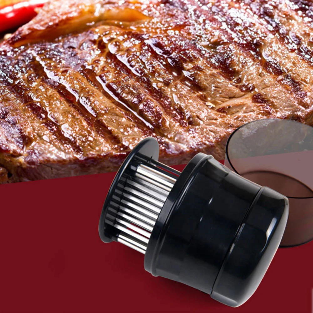 

Manual 56 Blades Needle Meat Tenderizer Meat Beaf Steak Tenderizer Mallet Kitchen Cooking Tools Stainless Steel Knife