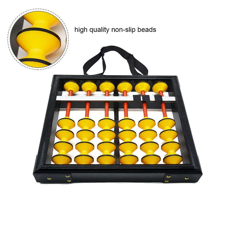 Высокое качество 6 Колонный деревянный подвесной нескользящий Abacus большой размер китайский соробан инструмент по математике образование для учительницы XM002