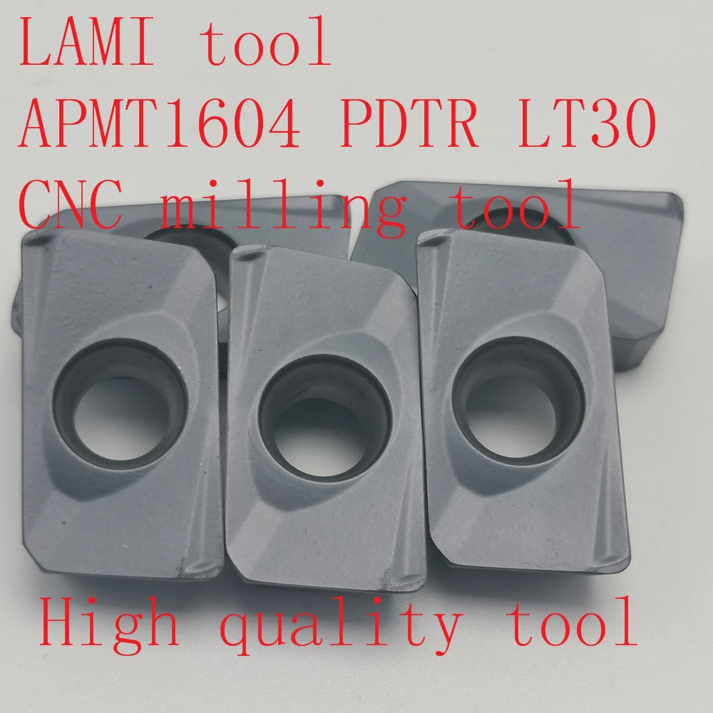 

20PCS LAMI Milling insert APMT1604 PDTR LT30 high quality milling cutter carbide tool, CNC milling insert