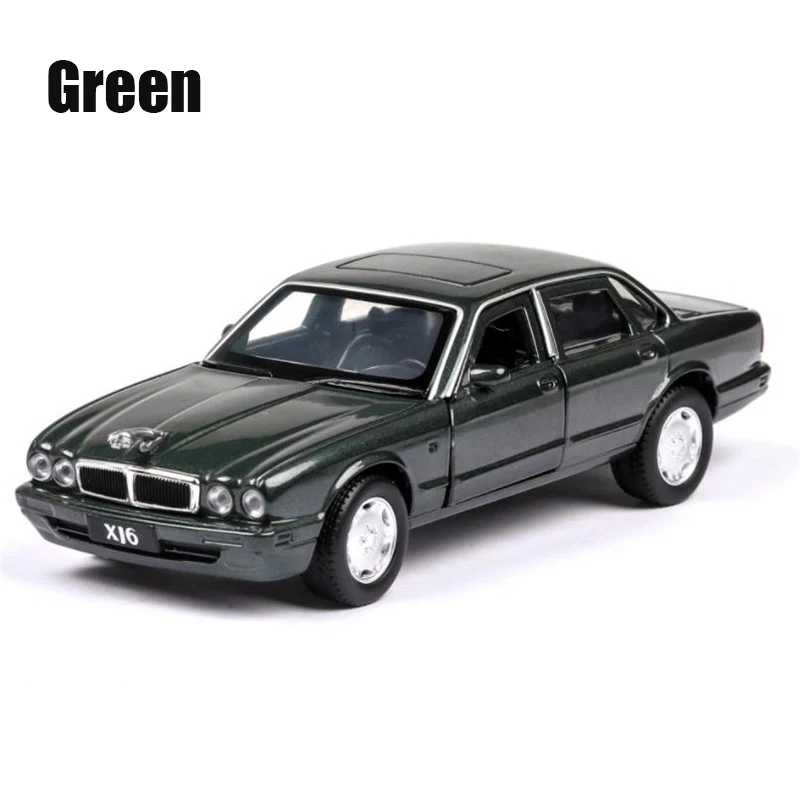 1:36 игрушечный автомобиль классический XJ6 Металлический Игрушечный сплав автомобиль Diecasts& игрушечный автомобиль модель миниатюрная модель автомобиль игрушки для детей - Цвет: Зеленый