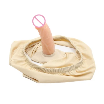 Wearable Underwear Dildo Masturbation Pants Penis Vaginal Plug Panties Female Chastity Belt Silicone Dildo for Woman Vibrator 2