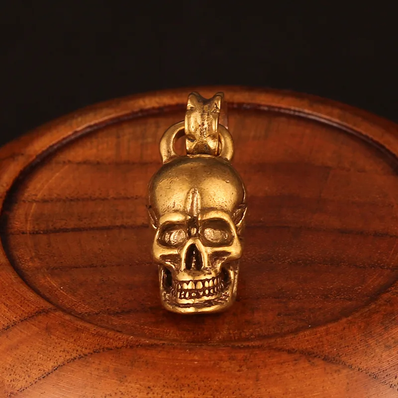 skull head pendant brass (8)