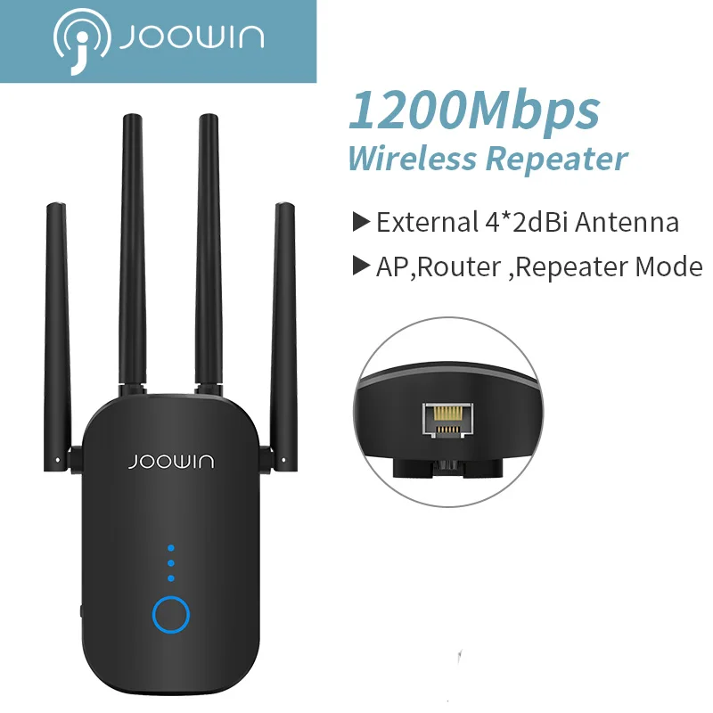 Wifi sem Fio Antena de Longo Mbps Banda Dupla Ghz Repetidor Poderoso Wifi Roteador Wi-fi Extensor 4 * 3dbi Alcance Wlan Amplificador 1200 5