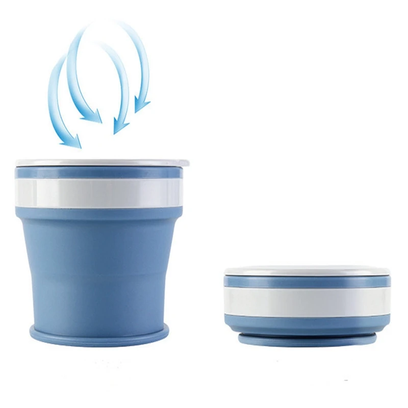 New Hight Quaily Coffee Mugs Travel Collapsible Silicone Cup Folding Water Cups Food Grade Drinking Ware Mug Tea Coffee Cups