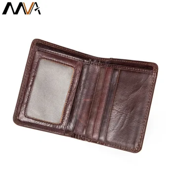 

Cow Leather Men's Wallet Fashion Casual Short Standard Purse Mini Small Card Holder Men Wallets Coin Pocket Money Bag Portomonee