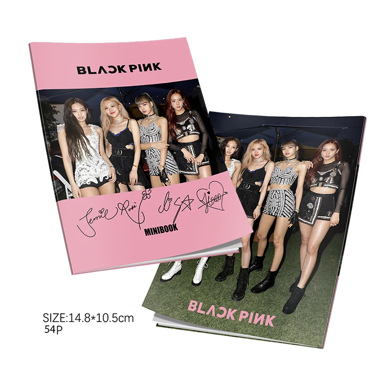 Kpop BLACKPINK JENNIE JISOO LISA ROSE альбом Фотокнига Мода K-pop черный розовый маленький фотоальбом фото плата, вентиляторы сувенир