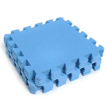 

9pcs/Set Interlocking Play Mat EVA Foam Mat Puzzle Tile Toys Floor for Kids Baby Gym Thick Squares Hallway Bedroom Kitchen Mats