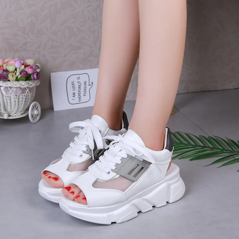 verano nuevas sandalias Рохас де красный de moda sandalias de Бока-де-малайско suave con muffin y sandalias gruesas para mujer
