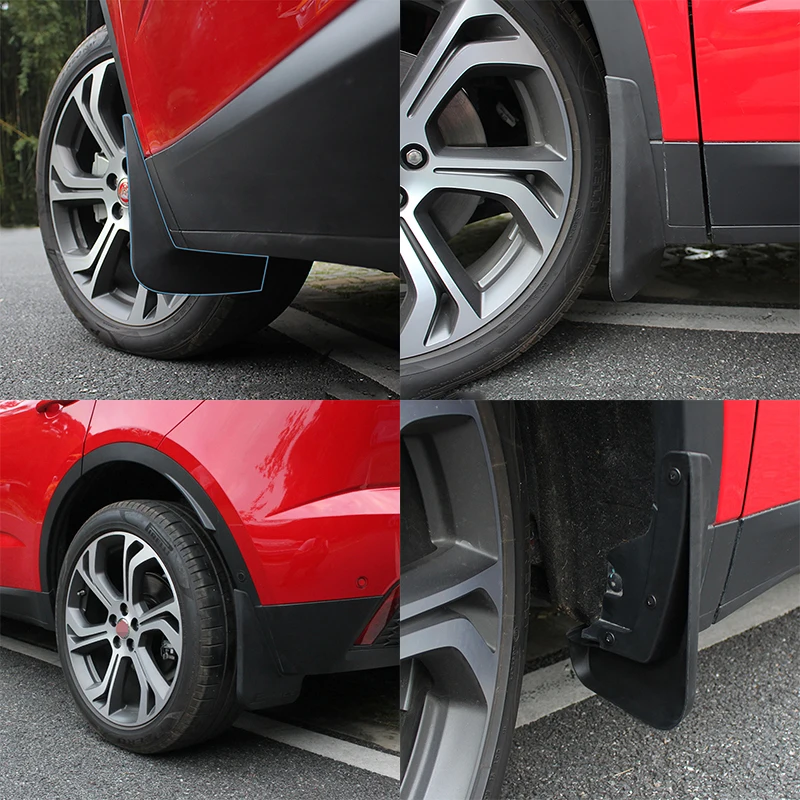 Car Styling Accessories 4pcs Mud Splash Flap Guard Mudguard Protector Fender Fit for Jaguar E-PACE 2018-2020 | Автомобили и