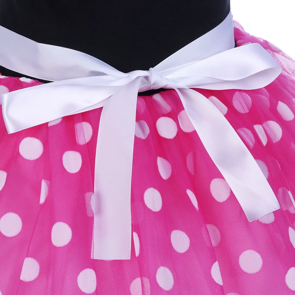 Маскарадный костюм принцессы с Минни Маус; Детские костюмы на Хэллоуин для девочек; праздничная одежда для дня рождения; реквизит для фотосессии