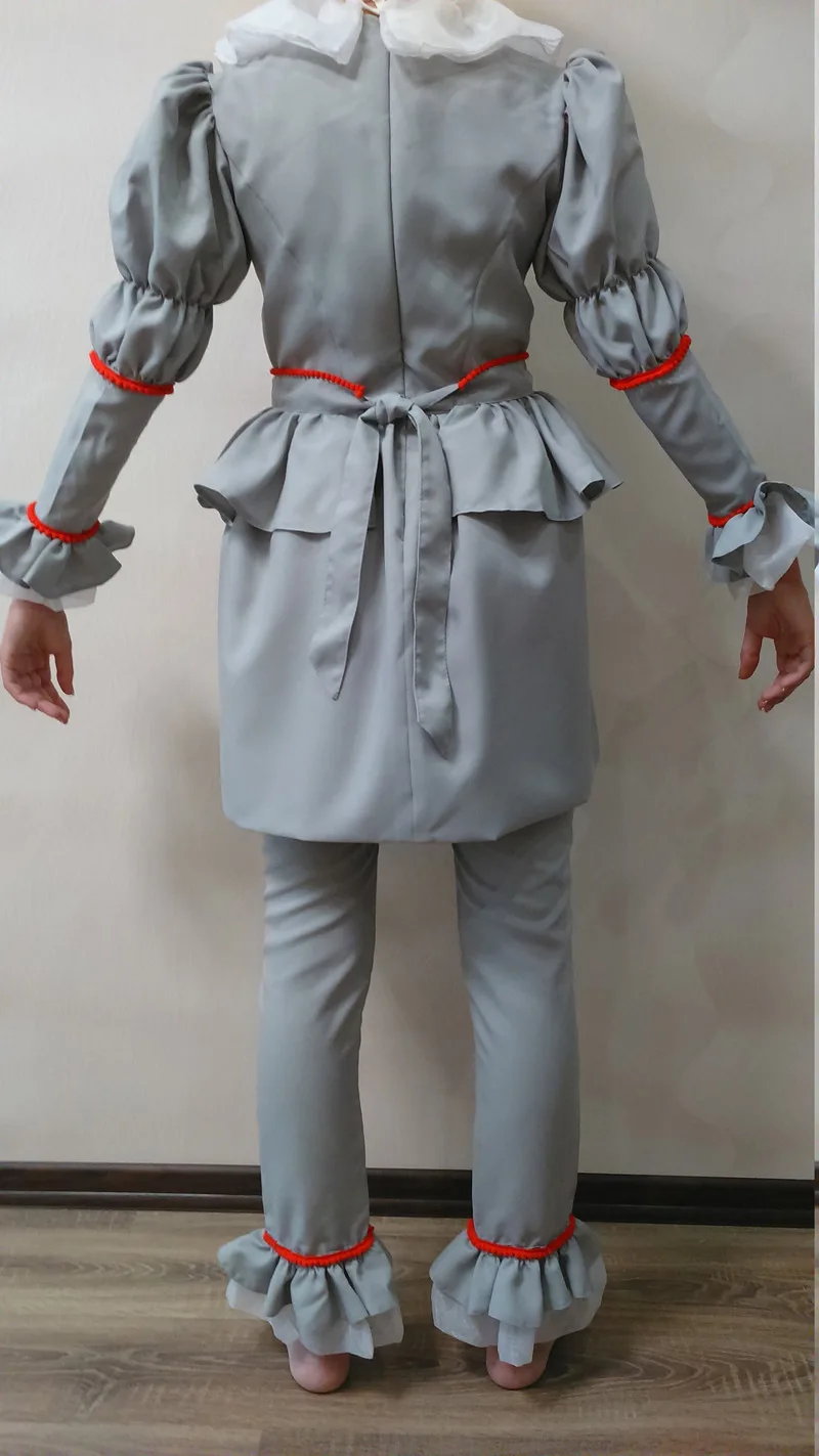 Best Stephen King s It Cosplay Costume Pennywise Costume Kids Adult Men Women Costume Fancy Halloween Outfit Suit Clown Costume