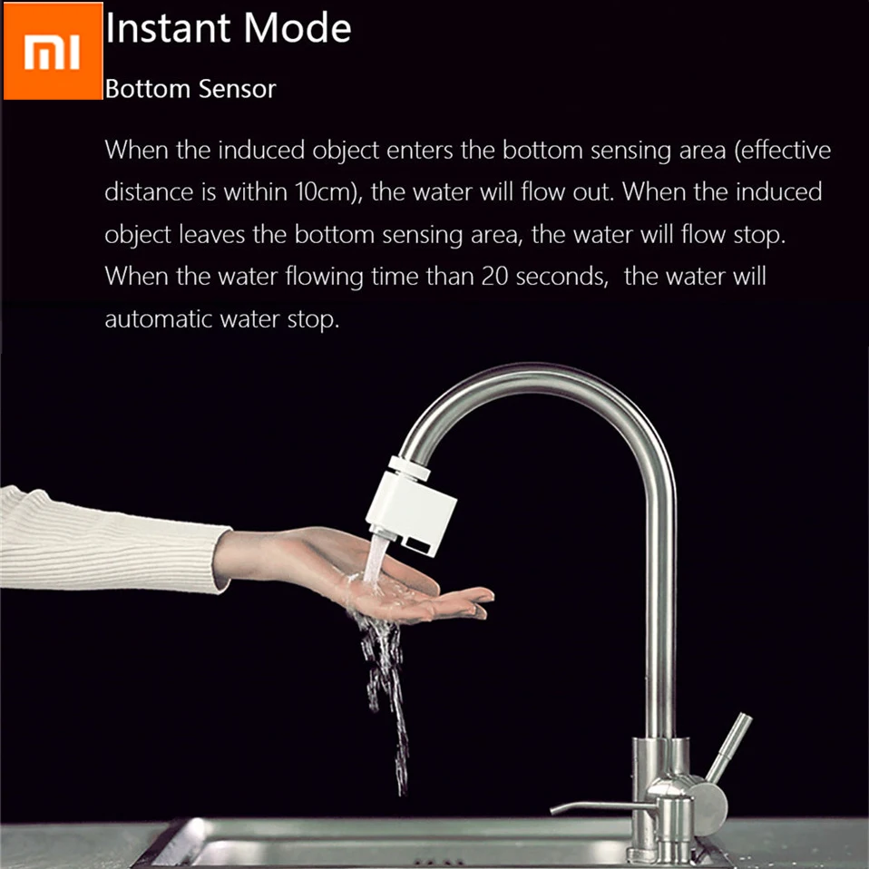 Xiaomi умный кран с датчиком инфракрасного датчика водосберегающий автоматический перелив кухня ванная Индуктивный кран с форсункой