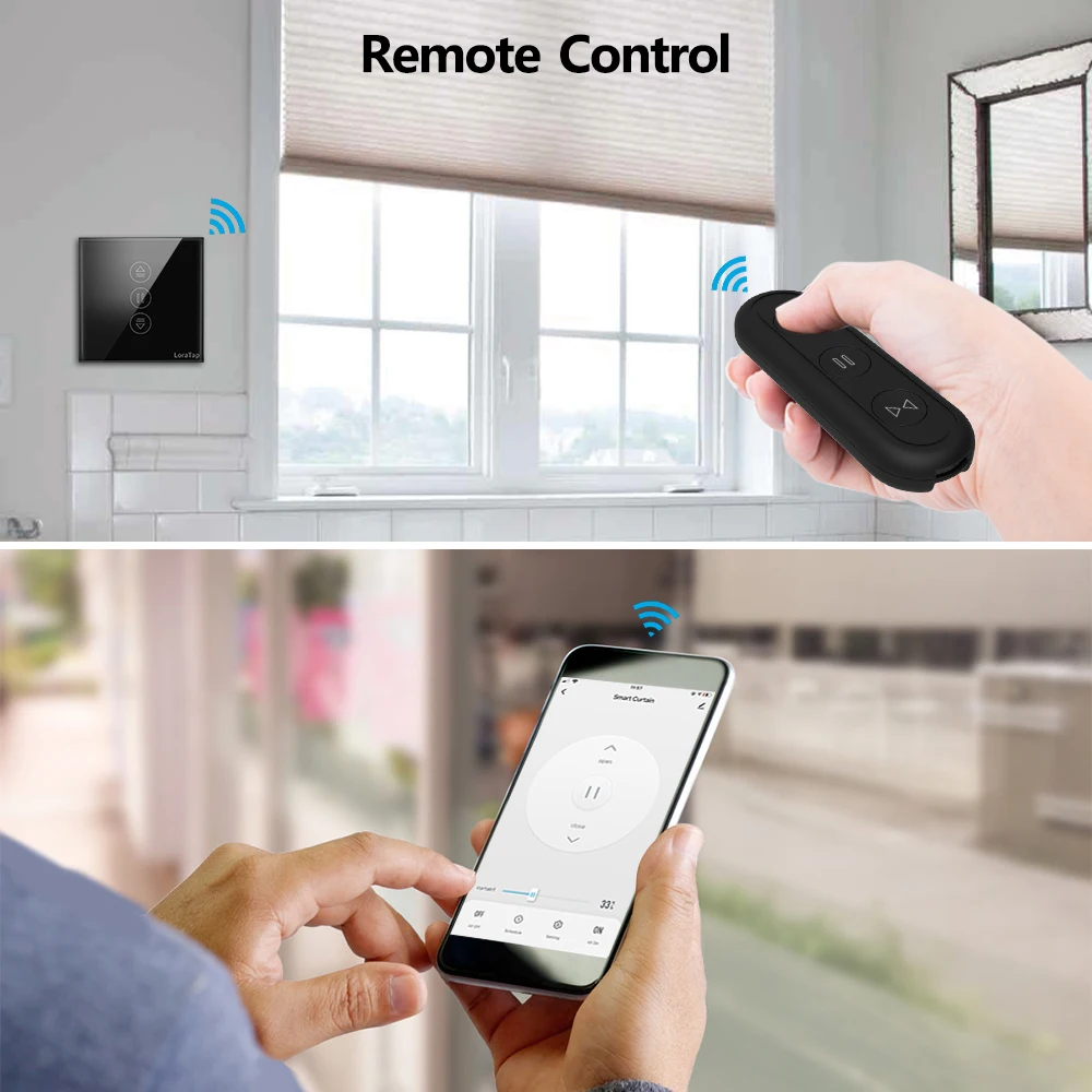 QCSMART-Tuya Cortina Interruptor e remoto para o