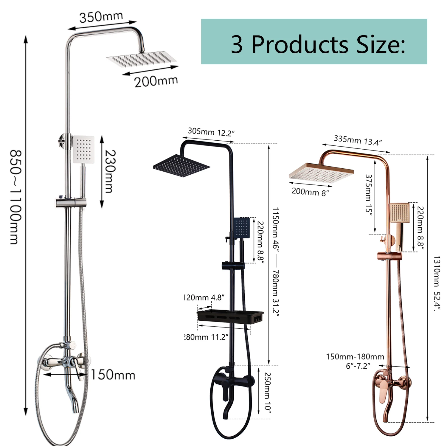 18pcs   Original Xiaomi Air 2 SE Wireless ?KEMAIDI Matte Black &ampPink Bathroom Shower Set Rain Shower Head Bath Shower Mixer with Hand Shower Faucet Rainfall Chrome Shower