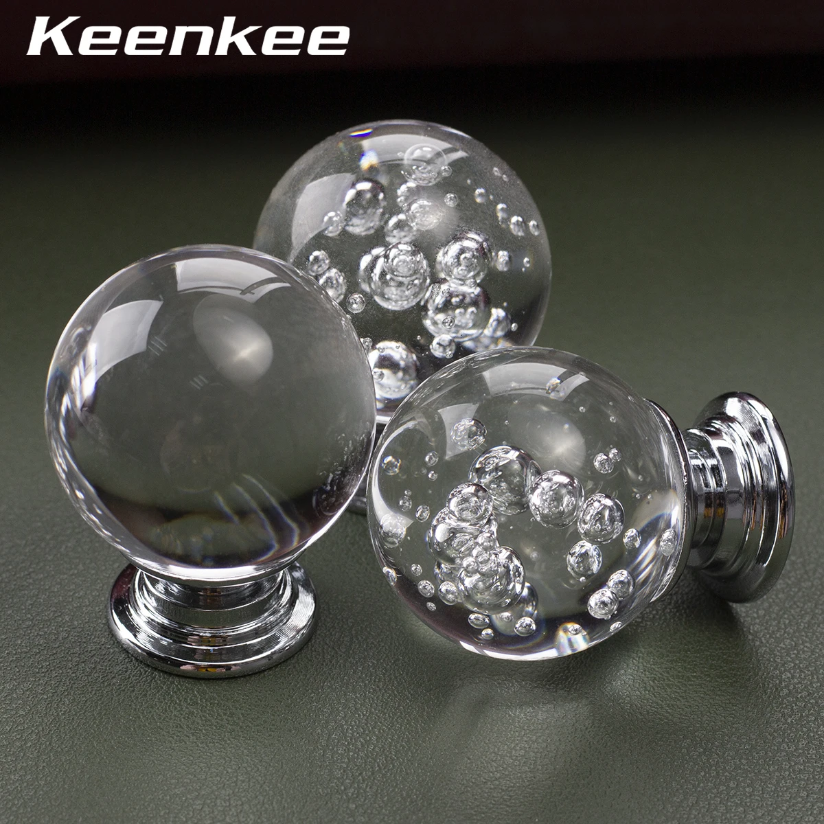 Keenkee Crystal Knobs for Kitchen Cabinet Dresser and Desk Drawer Doors Etc Furniture Pull Handles furniture knobs