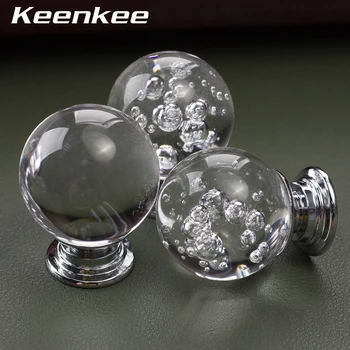 Keenkee Crystal Kitchen Cabinet Knobs for Dresser and Desk drawer cabinets doors etc Furniture pull handles