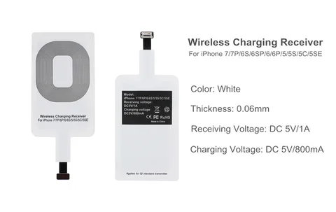 iPhone 6 6S 6plus 7 7plus 5 5S 5C Wireless Charger Receiver Patch Module QI Standard Wireless Receiving Charging Patch A20