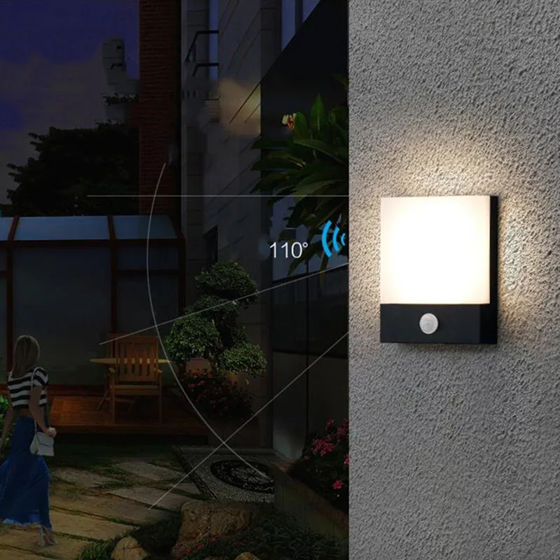 Ворота лампа датчик движения светильник Открытый 15 Вт Светодиодный светильник s