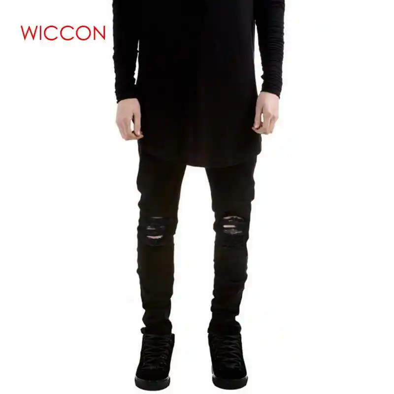 black distressed jeans mens slim fit