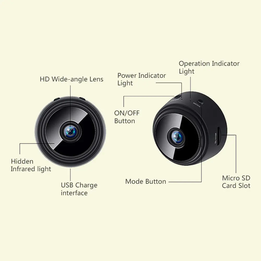1080P HD wifi IP мини камера беспроводная домашняя Безопасность Dvr ночное видение Обнаружение движения 2PM мини видеокамера петля видео рекордер