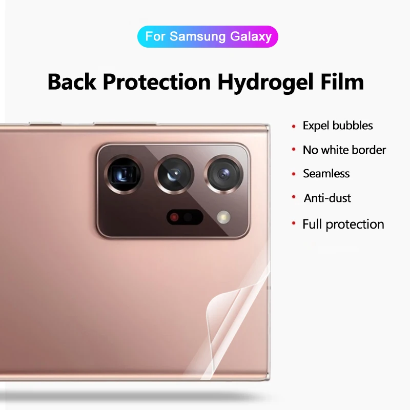 Изогнутая Гидрогелевая пленка для Samsung Galaxy A51 A71 S20 fe M31 A50 A21s защитная экрана Note 20