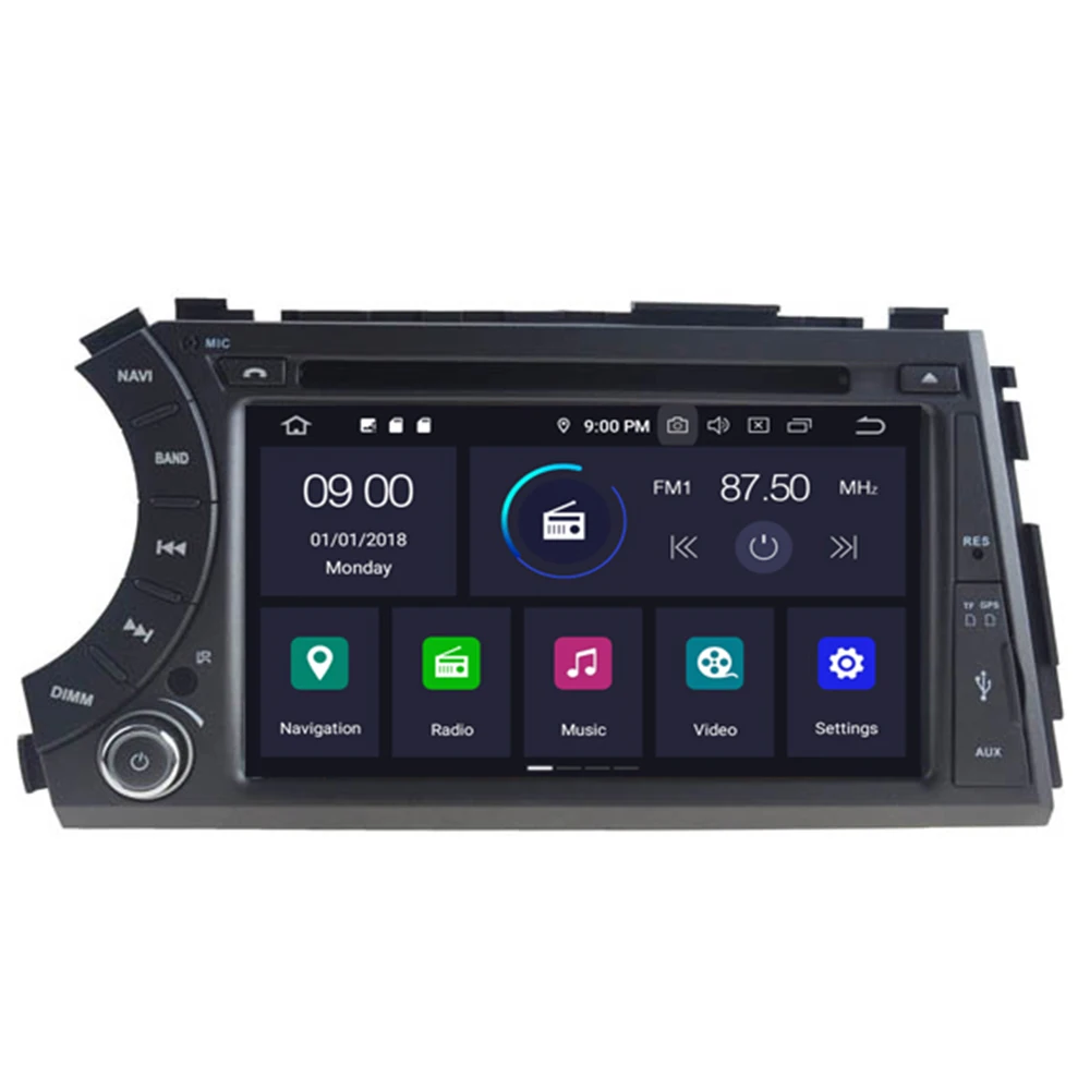 

Free shipping! 4G WIFI Android 9.0 CAR dvd player radio For Ssang yong Ssangyong Actyon Kyron 2005-2013 with GPS Navi multimedia