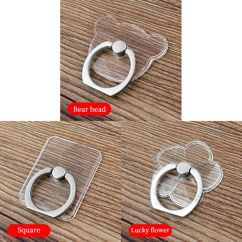 cell phone stand for desk Universal Stent Mobile Phone Holder Stand Finger Ring Magnetic For cute Cell Smart Phone Transparent holder for iphone XS MAX 8 iphone holder for tripod