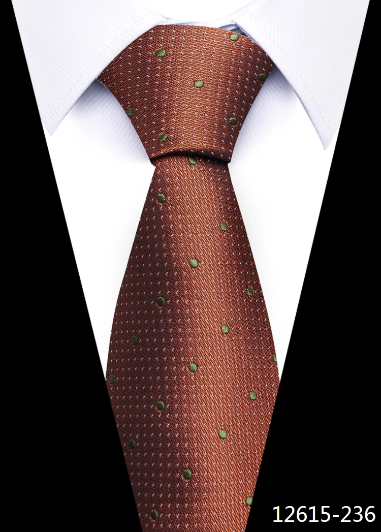 Group Tie Silk Necktie Gold Wedding Accessories Man Striped Brown Fit Party Gift Wedding Cravat neck tie