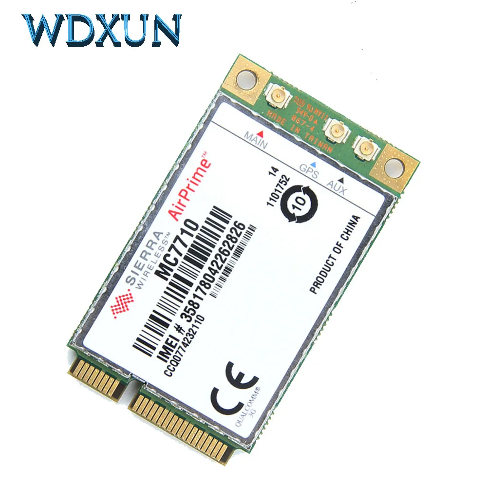 Модуль GPS SierraWireless MC7710 PCIE FDD LTE CAT3 модуль HSPA HSDPA HSUPA WCDMA GSM GPRS EDGE для 4G Emax B3 B7 B8 B20 |