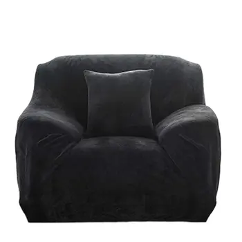 

Solid Color Sofa Cover All-inclusive High Elasticity Plush Sofa Cover Thickening Can Be Customized Fashion