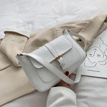 

Underarm Shoulder Bags PU Leather Stone Pattern Women Temperament Handbag