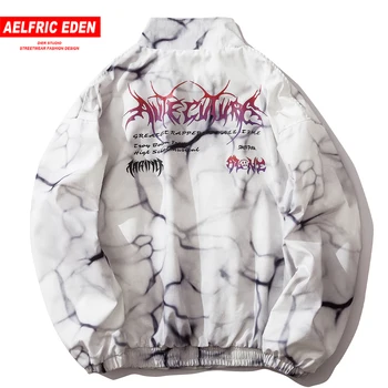 

Aelfric Eden Tie Dying Letter Printed Mens Jackets 2020 Harajuku Hip Hop Male Tops Fashion Streetwear Casual Cotton Cargo Coats