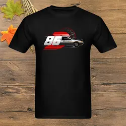 Акина Дрифт Кинг Футболка мужская Начальная D Tau Man Chi D футболка одежда для гонщика 86 черная футболка хлопок Летний Топ Футболка